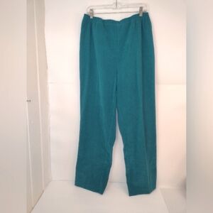 Drapers & Damon Women's Teal Wide-Leg Pants Size (L)